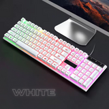 RGB Gaming Keyboard 100% Full Size - Black/White | BRAND NEW