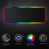 Luminous RGB Gaming Mouse-Pad 800x300x4mm Non-Slip Base | BRAND NEW/Black